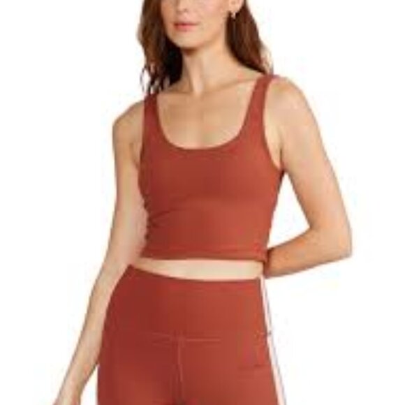 Cream Yoga Ali Bra Tank Rust Size M - Picture 6 of 6